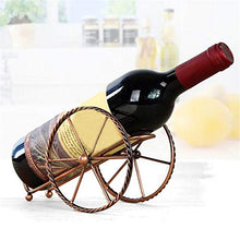 GYJZZW Decoration Crafts Sculpture Statue Espositore per Portabottiglie da Vino in Metallo con Decorazione Creativa Europea