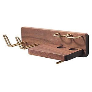 NHLBD Mensola da Bagno, mensola portaoggetti - Bagno Doccia Mensola Scaffale Capelli Legno Dryer Wall Hanging Multi-Funzione di partizione Giapponese Rack Bagno