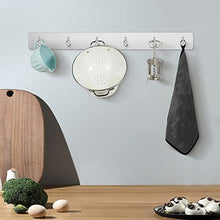 ETiME Ganci Adesivi 3M Ganci Appendiabiti in Acciaio Inox 304 Ganci Portasciugamani per Bagno Cucina Porta (6 Ganci)