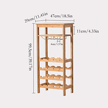 Porta bottiglie Armadietto del vino Holder stand bagagli mensole di grande capacità di stoccaggio del basamento for la famiglia della barra Piano Governo del vino di legno vino Posizionamento Rack Can