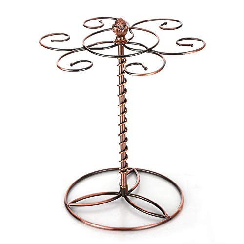 Leepesx Bicchiere per Vino Bicchiere per Vino Rosso Bicchiere per stoviglie Rack per Vino 6 Bicchiere per Vino Supporto per espositore per scaffali Supporto per Bicchiere per Vino da appoggio