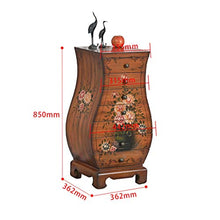 szy Cassettiere Cassettiera Cassettiera in Legno Massello Cassettiera Salotto Soggiorno Camera da Letto Cabinet Semplice Cassettiera Dipinta Semplice (Color : Brown, Size : 85 * 36.2 * 36.2cm)