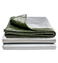 QXX Telo Resistente ad Alta densità in polietilene e Doppia laminazione, Materiale Impermeabile e Resistente ai Raggi UV, opzioni di Dimensioni Multiple - 190g / ㎡ (Verde) (Dimensioni : 3m x 4m)