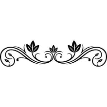 Adesivi per testiera del letto, T-MK320, 34 x 140 cm, colore: Nero