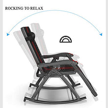 LIYANJJ Sedia Pieghevole Pieghevole a gravità Zero Sedia Sdraio da Esterno per Giardino Indoor Outdoor Patio Prato Campeggio