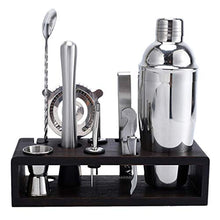 YUTRD ZCJUX Kit da Barista da Cocktail 10pcs con Stand, Set di Strumenti per Bar a Barca in Acciaio Inox Cocktail