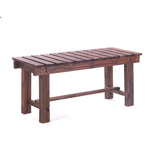 Panchina da giardino anticorrosiva da giardino panchina da giardino per esterni, panchina da giardino, balcone, sgabello per cambio scarpe da cortile, porta lunga in legno, usato per ingresso giardi