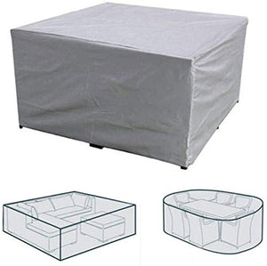 N / A Impermeabile di Copertura di mobili in Rattan Angolo L Divano da Giardino Patio Esterno Set coperture di Protezione Antipolvere 4 Taglia XL, 215 x 215 x 87 Centimetri Set