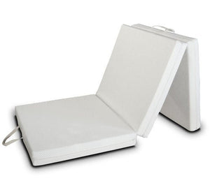 Evergreenweb - Materassino Futon Pieghevole SalvaSpazio Singolo 80x200 cm aterasso Singolo in Waterfoam Sfoderabile in Tessuto Anallergico e Traspirante Alto 9 cm
