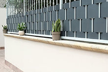 Pinto FERRAMENTA Rete Pannelli PVC Plastica Ombreggiante Frangisole Frangivista Frangivento Telo Telone Recinzioni Giardino Balconi Rete Ombra Privacy H95cm x 2.50mt (5 striscie) Colore Grigio Chiaro