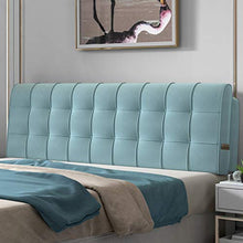 WENZHE Cuscino Testiera Letto Cuscini Lettura Capezzale, Fibra Superfine Testiera Custodia Morbida, Usato per Hotel Camera Letto Divano, Personalizzabile (Color : Azzurro, Size : 90x60x10cm)