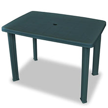 Ipae-Progarden S.P.A. 78008 Tavolo Rettangolare 101 x 68 x 72 cm Faretto Verde, Resina