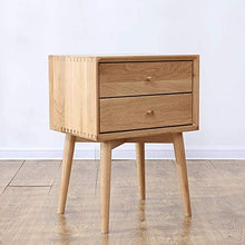 ZFB8B Comodini Nordic all-Solido Legno Comodino Rovere Comodino in Stile Giapponese Camera Locker Due cassetti Vendite dirette della Fabbrica 1PCS