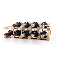 WEI-LUONG Vino di Legno Solido Rack di Legno Creativo Wine Rack Possono Essere assemblati 23x26x18cm Semplice Wine Rack