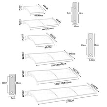 WXQ Tenda da Veranda Pensilina Alveolare Porta baldacchino, Tenda Tenda Finestra parapioggia Shelter Tetto Parasole Porte Mobili Top Cover Patio qualità Celldeal Ombra Copertina