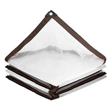 Telo in Plastica Spesso 0.16mm Antipioggia Tenda da Balcone Finestre,Telone Impermeabile Trasparente Copertura per Serra e Parabrezza,Panno di Pioggia Con Occhielli,Personalizzare (6x6m/19.7x19.7ft)