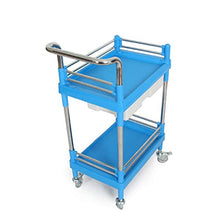 Carrello medico Del Carrello，Scorri con I Veicoli Dell'Attrezzatura Dell'Assemblea dei Cassetti Mano Dell'Assemblea di Doppio Strato Dell'Ufficio di Bellezza