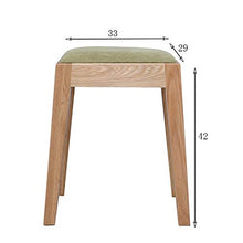 EXCLVEA Sedile per Trucco per Camera da Letto Vanity Sgabello, Trucco Moderno Dressing feci con Sedile Imbottito, Panchina Imbottita con Gambe in Legno for Camera da Letto