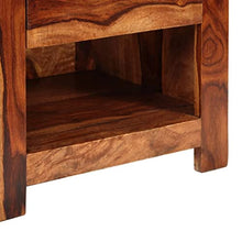 vidaXL Comodino in Legno Massello di Sheesham 1 Cassetto Tavolino Laterale