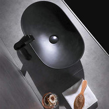 LTINN Lingotto in Stile Europeo, bancone da appoggio Artistico, Contenitore in Ceramica per lavandino del Bagno con lavabo a Mano