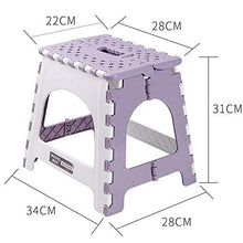ZXCVB Sgabello Pieghevole,Sgabello,Sgabello in Plastica,Risparmio di Spazio E Facile da Trasportare,Adatto per Esterni,Bagno E Soggiorno,Adulti E Bambini Possono Usare,Purple-FoldingChairs