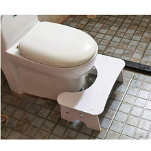 LZL Sgabello WC Multi-Funzione Antiscivolo Squatty Vasty Bagno Bagno Sgabello per Servizi igienici Adeguata Poggiapiedi Postura Vasino Tozzo (Color : White+Feet, Dimensione : Conventional)
