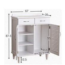 GFBVC Credenza Legno Accent Cabinet Ingresso Bar Bagagli Voce della Tabella di Soggiorno Pranzo a Buffet Armadio Server Console Table (Color : Wood, Size : 87.5x67x35cm)