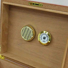 Scatola di immagazzinaggio Cigar Humidor - cedro spagnolo Legno Havana Cigar Box finitura lucida cerniere dorati Humidor Grande capacità Cigar Box di stoccaggio con l'igrometro mantenerlo fresco perfe