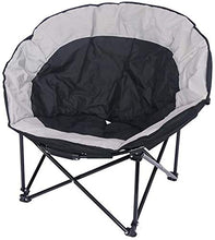 Tavolo da picnic all'aperto Sedia da campeggio Moon Moon Pieghevole Piegatura Sedia rotonda Carico 100kg Sedia da giardino pieghevole confortevole con borsa Sedia per il tempo libero all'aperto Bbq Pa