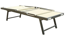Lettino mare stabilimento spiaggia in alluminio,viti INOX 190x70xh40/90cm sdraio (ECRU')