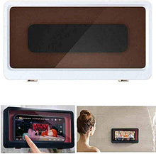Gadget superbo per il divertimento del bagno, custodia per telefono a parete Supporto per telefono impermeabile Bagno WC, antiappannamento, impermeabile (bianca)
