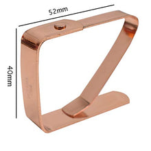Zuzer Tovaglia Clip in Acciaio, 8PCS Acciaio Inox Fermatovaglia Ferma Tovaglia Clip d'oro Morsetti per Tovaglia per Picnic Ristorante Familiare