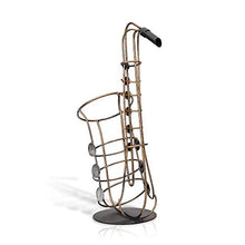 SGAHEIWI Scultura in Metallo Sax Portabottiglie Splendido e Pratico portabottiglie Portabottiglie Vino Pratico Artigianato Ornamento