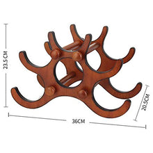 Scaffale Legno Porta Vino Pratico Scaffale Per Bottiglie Di Vino Portabottiglie Per Vino - Decorazioni Per La Casa Portabottiglie, Può Contenere 6 Bottiglie Di Vino Rosso