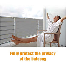 Ziligengsheng Balkon Sichtschutz Grau Balkonumspannung Windschutz Wetterfest Blickdichte 100% Privatsphäre UV-Schutz Sichtblende Balkonstoff für Balkon zaun Terrassen Garten Swimming Pool 85x600cm