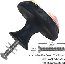 Musica incandescente astratta Pomelli per Porta Set di 4 Pomelli per Mobili Manopole per Cassetti Cucina Armadio Vetro