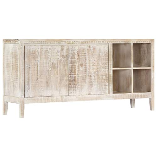 FAMIROSA Credenza 160x40x76 cm in Legno Massello di Mango
