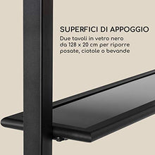 blumfeldt Steakhouse - Copertura per Griglia, Protezione Barbecue, Gazebo, 220x215x140cm, Poliestere, 180 g/m², Ripiani Interni Vetro, Ganci per Utensili, Ignifugo, Acciaio, Colore Grigio