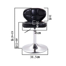 LF- Bar Stool Bar Stool Moda Creativa Bar Chair Casa Schienale Alto Seggiovia Bar Stool Rotante ad Alta Sgabello Sgabello Colazione Ristorante Ascensore Sgabello semplicità (Color : Gray)
