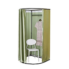 BAIYING Negozio di Abbigliamento Fitting Room, Portatile Pieghevole Tubo in Acciaio al Carbonio Panno Ombreggiante può Muoversi Semplice Negozio di Vestiti Camerino, 10 Colori