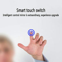Full-length mirror Specchio da Bagno a Forma di Goccia d'Acqua Intelligente Specchio Irregolare Luminoso Specchio Senza Cornice con Specchio da Bagno Touch Screen con Lampada da Parete