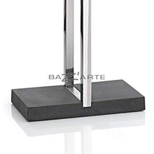 Blomus 68664 Menoto Portasciugamani, in Acciaio Inox Lucido e Pietra Artificiale Polystone [Importato da Germania e Regno Unito]
