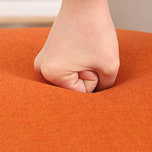 WYJW Poggiapiedi Imbottito Tessuto di Lino Sgabello Imbottito Poggiapiedi Pouf Pouf, Pouf Poggiapiedi Scatola portaoggetti Scarpiera Sgabello Tavolino Poggiapiedi (Colore: Blu, Dimensio