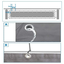 AZLAO Recinzione Copertura 60x800cm Copertura per Balcone Idrorepellente Paravento Opaco per Balconi Traspirante per recinzioni da Giardino, Balcone Grigio Chiaro