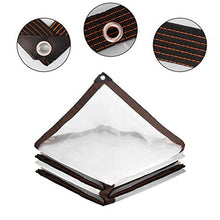 Telo in Plastica Spesso 0.16mm Antipioggia Tenda da Balcone Finestre,Telone Impermeabile Trasparente Copertura per Serra e Parabrezza,Panno di Pioggia Con Occhielli,Personalizzare (6x6m/19.7x19.7ft)