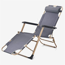 Lettino prendisole Zero Gravity, reclinabile grigio reclinabile Lettino prendisole Sedia regolabile 178 * 60 * 30cm Mobili da giardino per esterni Letto pieghevole per la spiaggia Piscina Patio estern