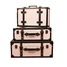 Dfghbn - Set di 3 valigie vintage in stile europeo, stile retrò, per camera da letto, soggiorno, valigia