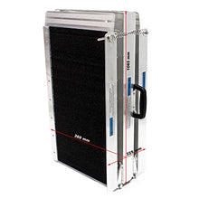 Wiltec Rampa per sedie a rotelle Rampa di carico Antiscivolo Pieghevole in 4 sez Alluminio 213cm 270kg