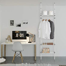 Kit Closet Vestidor 3 Baldas Armadietti per Interni, Bianco, 240/280 x 68 x 25