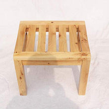 AJH Sgabello da Bagno Sgabello in Legno Ispessimento in Legno di Cedro Panca per Adulti Sgabello da toelettatura Sgabello Quadrato Sgabello da Bagno Sgabello da Doccia imperme